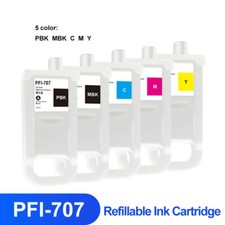 5pc/set PFI-707 Empty Ink Cartridge With ARC Chip For Canon IPF830 IPF840 IPF850 picture