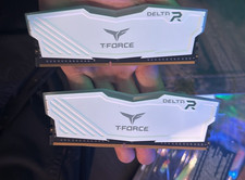 T-Force Delta R DDR4 SDRAM DIMM Desktop RAM Kit 2 Modules White Memory picture