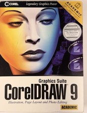 CorelDRAW 9 Graphics Suite Academic Complete 3 CD Box Manuals Sealed PhotoPaint picture