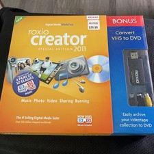 Roxio Creator Special Edition 2011 (with VHS to DVD USB converter) Sealed picture