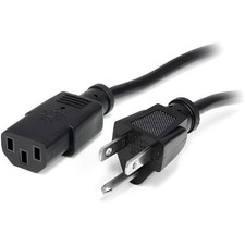 StarTech 10ft (3m) Computer Power Cord, NEMA 5-15P to C13, 10A 125V, 18AWG, 10 picture