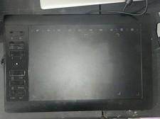 Wired Black Graphics Tablet with Stylus, Stand, USB Cables, and Accessories picture