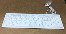 Macally QKEY Wired USB Keyboard for Windows PC, MAC, etc  - White picture