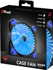 Trust GXT 762B LED Illuminated silent PC case fan - black/blue picture