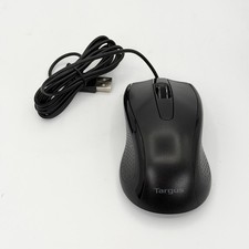 Targus AMU660B Wired USB Optical Mouse 1000 DPI Black 3 Button Scroll Wheel NEW picture