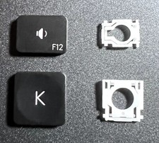Logitech MX WIRELESS BLACK INDIVIDUAL REPLACEMENT KEYBOARD KEYCAPS KEYS (YR0073) picture