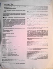 [Artificial intelligence] AI On-Line Companies reveal Expert System results 1987 picture