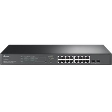 TP LINK 18-Port Gigabit Smart Switch 16 PORT POE SG2218P UPC 840030709500 picture