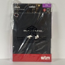 Apple iPad 2, 3, 4 Case Black Protective Drop Proof Hardback Rugged Case STM Dux picture