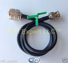 RG58 LOW LOSS COAX RF CABLE UHF MALE PL-259 TO BNC MALE 4-60