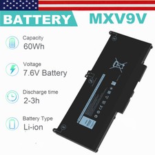 Lot MXV9V Battery For Dell Latitude 5300 5310 7300 7400 E5300 E7300 E7400 Series picture