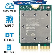 WiFi7 QCNCM865 M.2 Wireless Card Tri-Band 5.8Gbps BT5.3 802.11ax Network Adapter picture