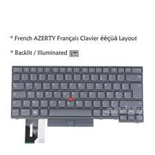 Clavier Français FR For Lenovo ThinkPad P14s Gen 1 / 2, T14 Gen 1 / 2, Backlit picture