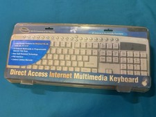 Vtg NIB iConcepts Direct Access Internet Multimedia Keyboard PS/2 Sealed picture