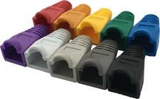 100 Pcs Mixed Color Cat5E Cat6 Rj45 Ethernet Network Cable Strain Relief Boots picture