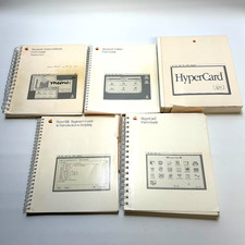 Vintage Apple Macintosh HyperCard System Software User Guides Lot of 5 (1988) picture