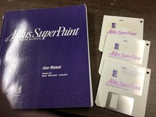 Vintage Macintosh software :  ALDUS SUPERPAINT v3.0 - Manual and Software picture