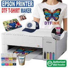 Epson Printer with DTF Ink-Film Powder T-Shirt Printing, Full Kit Starter Bundl, picture
