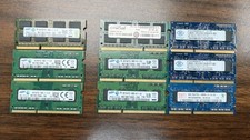 USED - Mixed Lot of 9 DDR3 PC3 Laptop RAM Memory SODIMMs - 3x 4GB and 6x 2GB picture