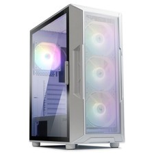 Zalman i3 Neo ATX MidTower RGB Gaming PC Desktop Computer Case, White picture