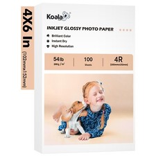 Koala Premium Glossy Photo Paper 4 X 6 100 Sheets 54lb Inkjet Printer HP Canon picture