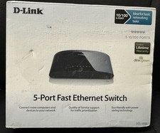 D-LINK (DES-1005E) 5-Port 10/100 Desktop Network Ethernet Switch NEW picture