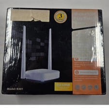 Tenda N301 Wireless N300 WiFi Router Easy Setup 300Mbps 2 Antenna New Sealed picture