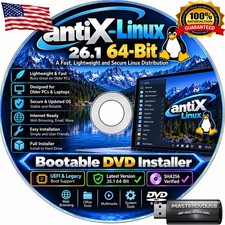 antiX Linux 26.1 64-Bit Bootable DVD Installer | UEFI & Legacy | Latest Version picture