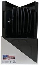 USDISC DVD Cases Chubby 51mm Economy, Sexdecuple 16 Disc (Black) Lot picture