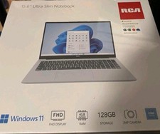 RCA 15.6in Ultra Slim Notebook Windows 11 FHD 4GB/128GB eMMC Webcam Silver picture