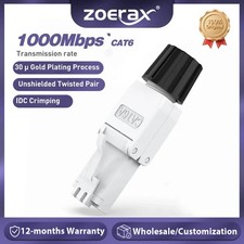 ZoeRax 10PCS RJ45 Cat6A Cat7 Cat8 Connectors Tool-Free Reusable picture