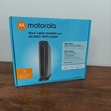 Motorola MG7550 16x4 DOCSIS 3.0 Cable Modem AC1900 WiFi Router Combo w/ Box picture