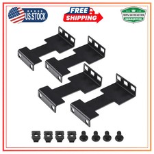 4 Pcs 1U Server Rack Depth Extender Recessed Rack Mount Adapter Kit for Network picture