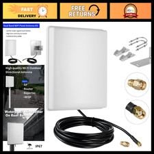 15dBi Dual Band Outdoor WiFi Antenna 2.4GHz 5GHz Long-Range with 10Ft Cable for picture