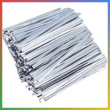 5 Inch Metallic Twist Ties 500 Pcs Sliver Bread Gift Bag Candy Wire Ties picture