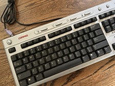 Vintage Compaq KB-0311 5187-5023 PS/2 Multimedia Keyboard Tested picture