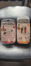 Belkin 5-pin mini-b hi-speed USB 2.0 cable 6ft. & 2.6ft retractable lot of 2 NIB picture