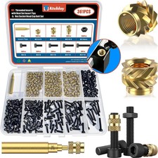 361Pcs M3 Heat Set Insert with Screws & Insert Tips Brass Threaded Inserts Fe... picture