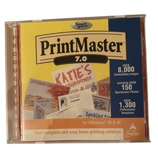 PRINT MASTER 7.0; DESKTOP PRINTING - GREETING CARDS, ETC. WIN 95/98 picture