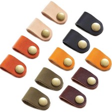 Leather Cable Straps Cord Organizer Portable Earphone Cord Winder Keeper Cable picture