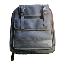 VTG Y2K Targus Black Locking Laptop Backpack, Anti-theft Flap And Waiststrap. picture