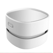 ODISTAR Mini Desktop Vacuum Cleaner for Table Dust (White AA Battery) White picture