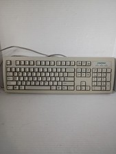 eMachines Mechanical keyboard KB-2971 vintage white UNTESTED parts repairs picture