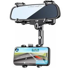 Rearview Mirror Phone Holder for Car, 360° Rotating Rear View Mount with  picture