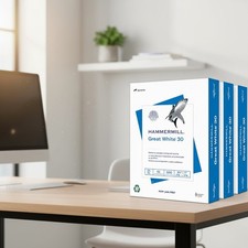 Great White 30% Recycled Printer Paper, 8.5x11 - 1500 Sheets, 92 Brightness picture