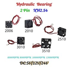 DC Mini Cooling Fan Silent Brushless Fans 5V 12V 24V 2006 2010 2510 3010 3510 picture