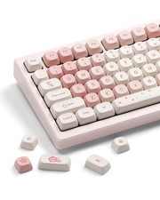 XVX Pink Cute PBT MOA DyeSub 142 Keycaps for 60%100% Mechanical Keyboards picture