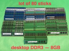 LOT OF 80 - Samsung SK Hynix Micron Crucial Etc DDR3 PC3 Various Desktop RAM picture