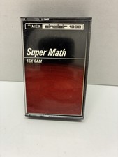 Super Math, Timex Sinclair 1000, 1983, Cassette & Manual  Used Cassette picture