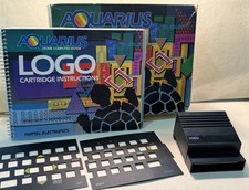 Mattel Aquarius Logo Cartridge Box Manual And Overlay picture
